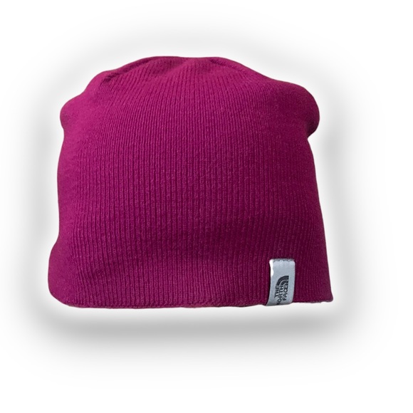 The North Face Reversible Pink / Purple Beanie - Picture 3 of 7